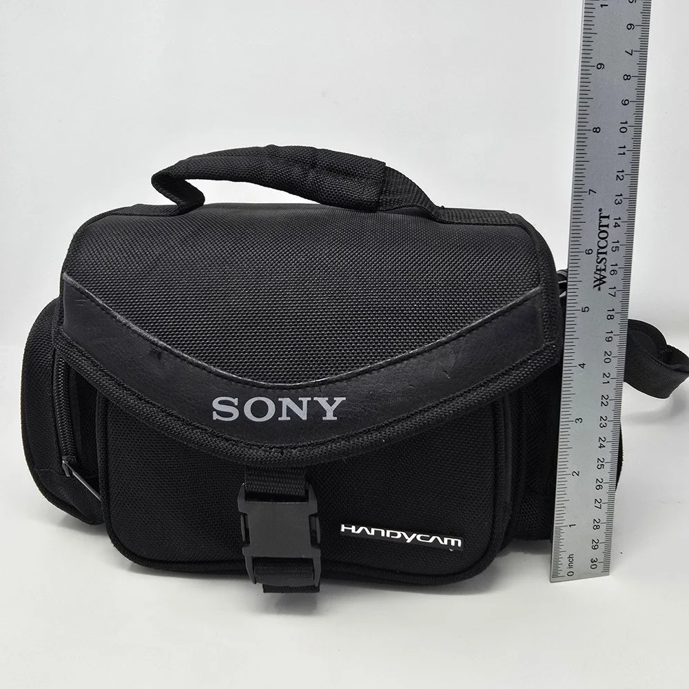 Sony LCS-VA30 Handycam Camcorder‎ Bag Camera Black Padded Case Shoulder Strap